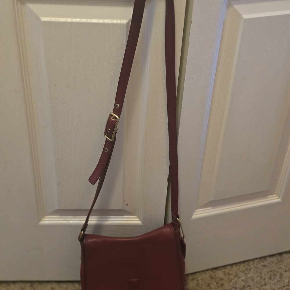 Coach Maroon Shoulder Bag